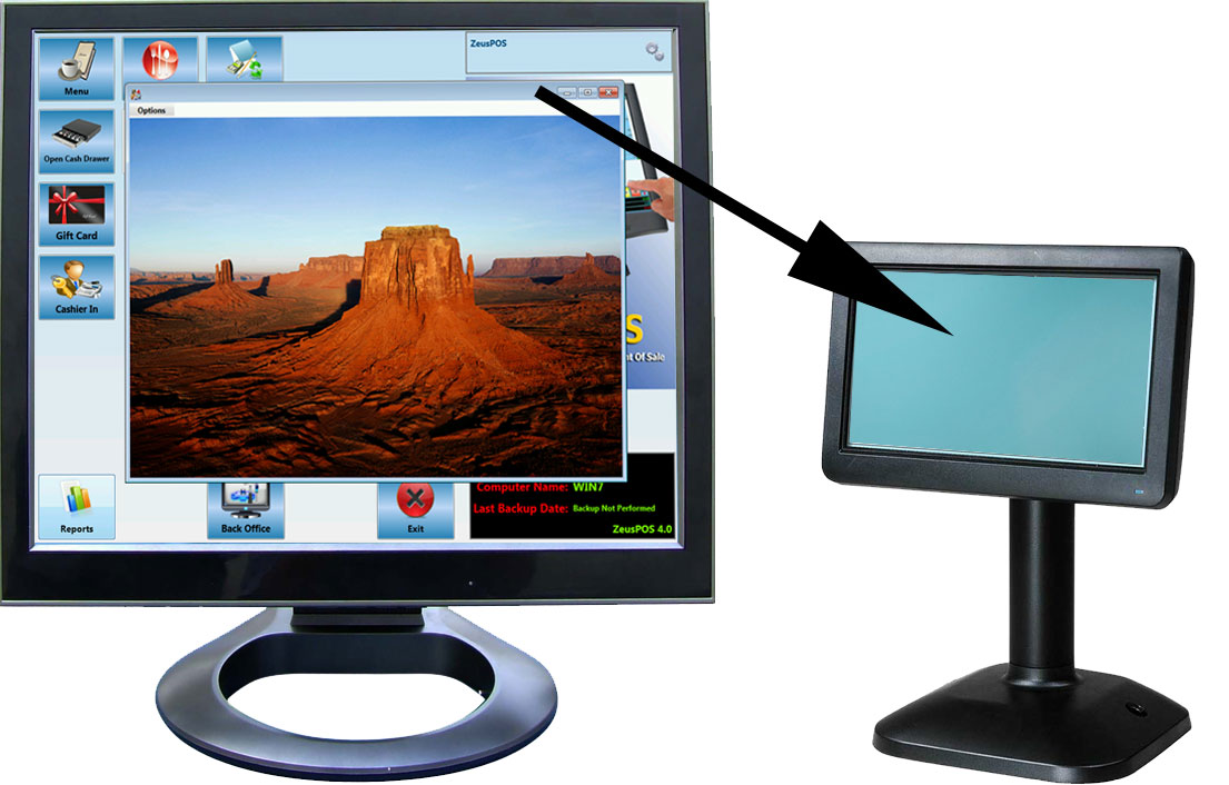 Imagen de fondo de la pantalla del cliente LCD