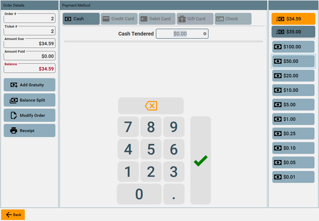 Settle Screen